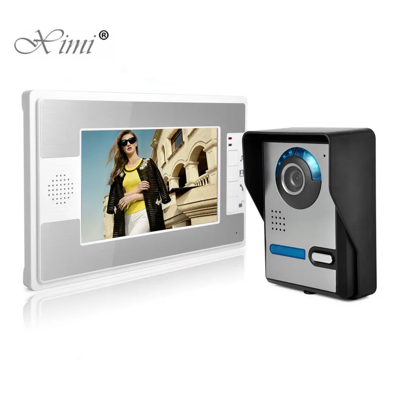 7'' TFT LCD Wired Video Door Phone Visual Video Speakerphone