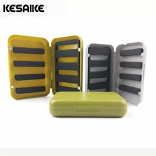 KESAIKE ящик для рыболовных снастей два размера ABS пластик Wateproof Fly Рыболовная коробка для рыболовных крючков аксессуары коробка для хранения