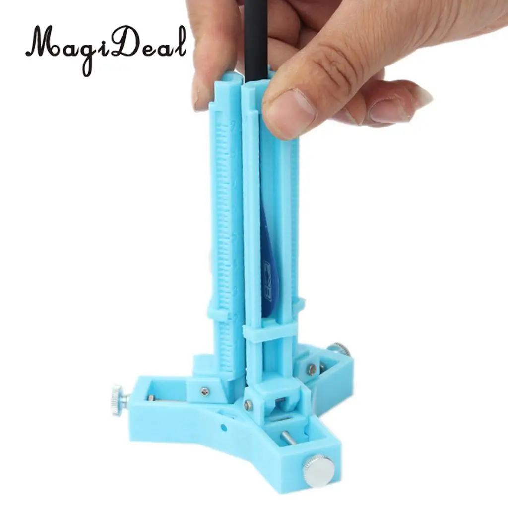 MagiDeal Archery Fletching Jig Vanes Stick Rubber Fletches DIY Arrow Shaft Adjustable