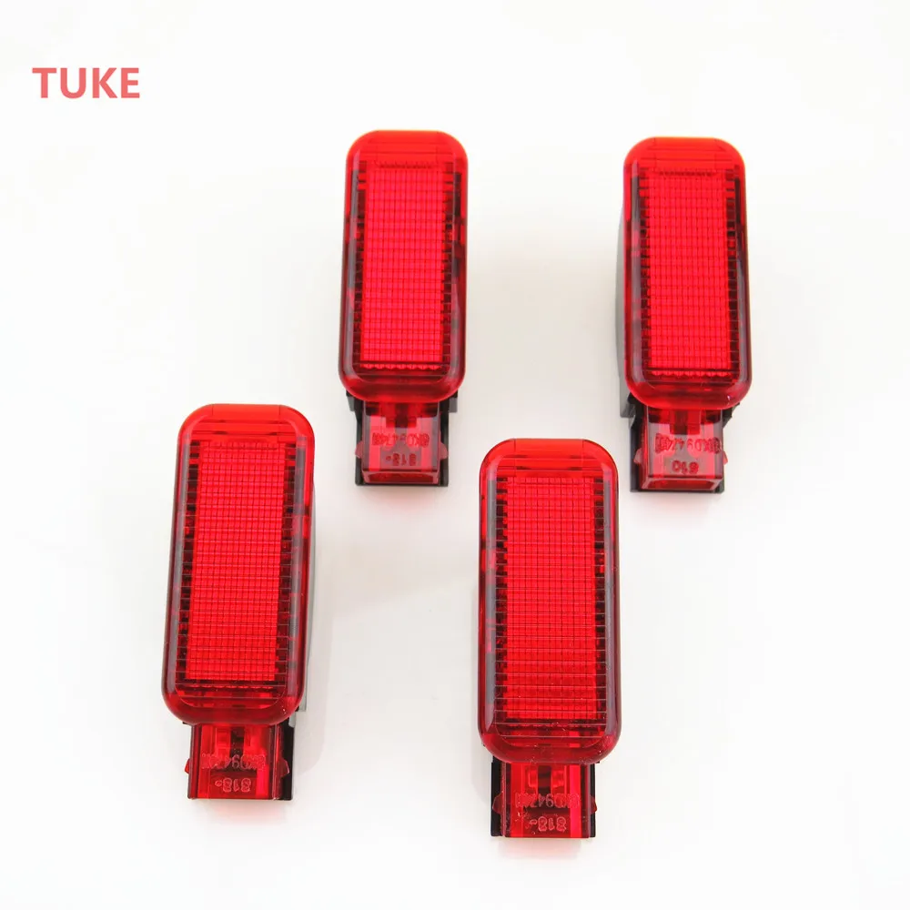 

4 Pcs Red Door Panel Warning Light 8KD 947 411 8KD947411 For VW TT Allroad Octavia Q3 Q5 A3 S3 A4 A5 A6 A7 A8