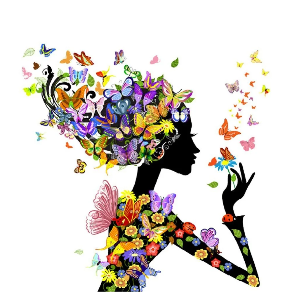 Diamond Painting Fairy Butterfly Girl Embroidered With Rhinestones DIY 5D Mosaic Drawings For Needlework Pictures Of Beads | Дом и сад