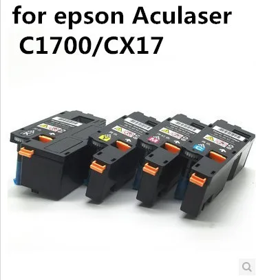 Apparatet Konkurrence sfære Compatible For Epson Aculaser C1700/cx17 Printer Color Toner Cartridge  S050614 S050611 S050612 S050613 4 Color With Chip - Toner Cartridges -  AliExpress