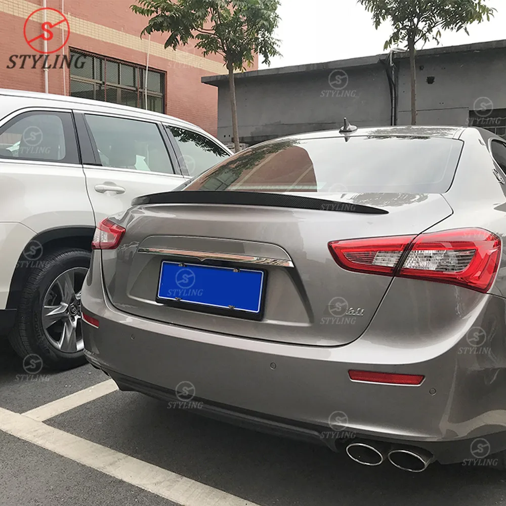 Стайлинг карбоновый задний спойлер Wald стиль для Maserati Ghibli бампер багажник крыло