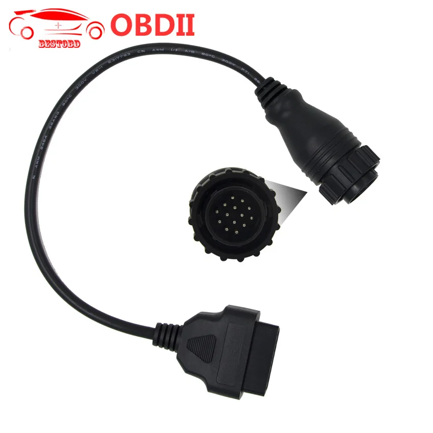 

For Mercedes-Benz Old Car 14pin Cable To OBD2 16pin Cable OBDII Connector OBD 2 Adapter Car Diagnostic tool