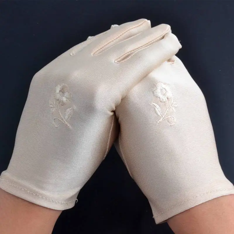 

SW Thin Sunscreen Gloves for Summer Women Riding Battery Gloves for Summer Women Breathing Short Driving Gloves for Sunscreen