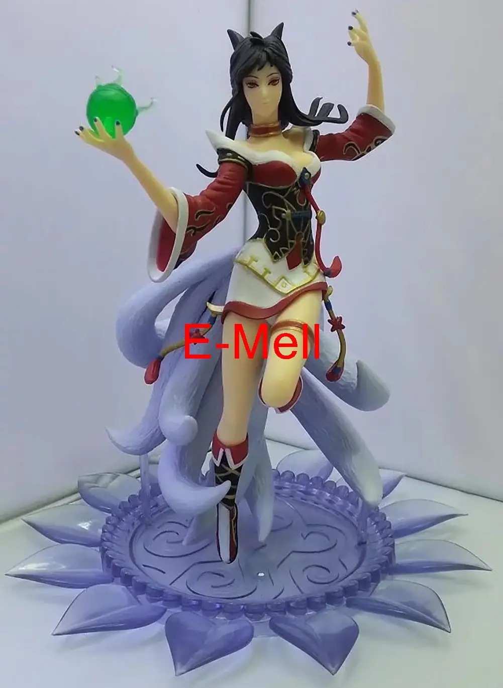 LOL Cosplay Nine-Tailed Fox Ahri Primeval 22cm/8.7'' Boxed GK Garage Kits Action Figures Toys Model