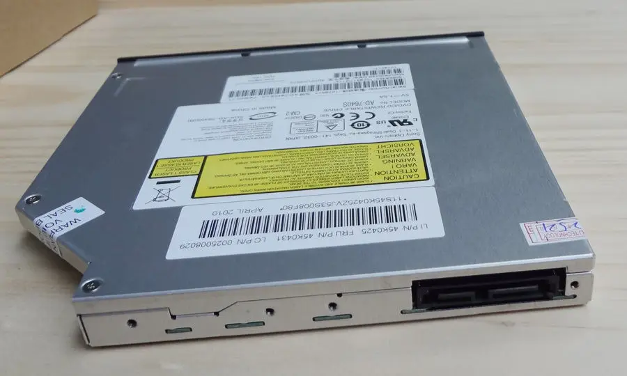 Optiarc AD-7640S SATA Slot Load Dual Layer DVD+-R/RW RAM Burner Drive Notebook CD DVD Brenner Laufwerk Drive