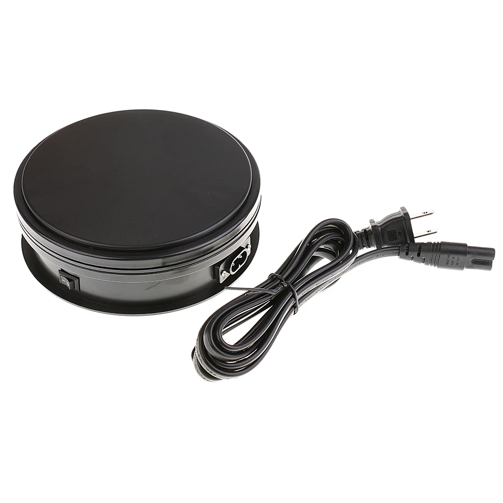 Electricity Powered Rotating Jewellery Ring Watch Display Stand Holder Turntable for Retail