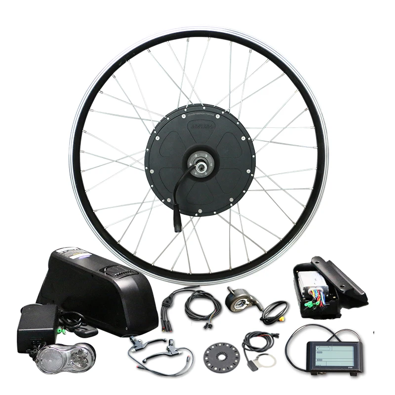 

1000W E bike Conversion Kit 700C Rear wheel with 48V 16A LG Battery for Brushless Hub Motor Wheel LCD900 Display Electric Bike