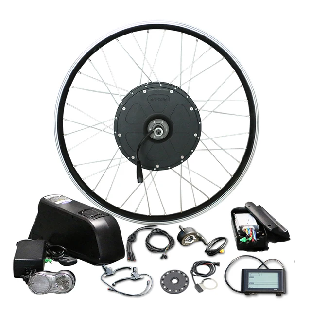 1000w E Bike Conversion Kit 700c Rear Wheel With 48v 16a Lg Battery 1000w E Bike Conversion Kit 700c Rear Wheel With 48v 16a Lg Battery For Brushless Hub Motor Lcd900 Display Electric In Bicycle