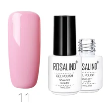 ROSALIND 7 мл белая бутылка сплошной цвет серии Гель-лак для ногтей украшение для ногтей праймер замочить от нетоксичного безопасного геля для ногтей TSLM1