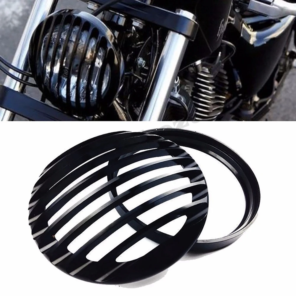 ACZ Motorcycle Parts 5 3/4" Front Headlights Grill Cover Guard