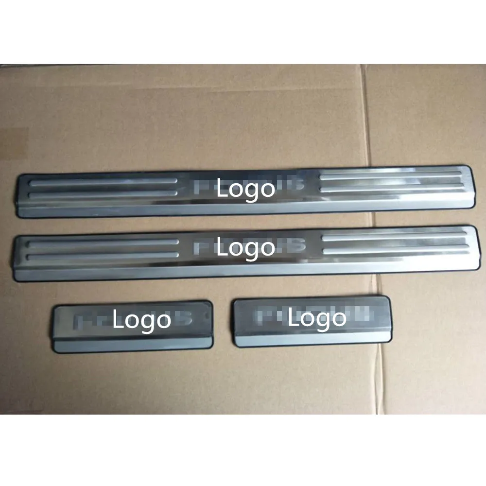 

For Ford Focus MK2 2005 2006 2007 2008 2009 2010 2011 Door Sill Scuff Plate Guard Welcome Pedal Protect Car Styling Accessories