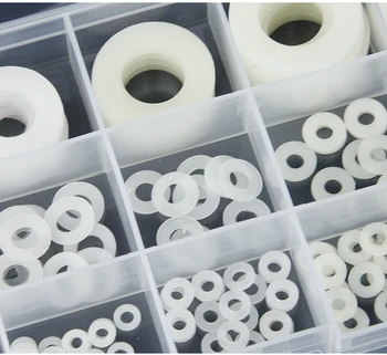 

M2/M3/M4/M5/M6/M8/M10/M20 White hard nylon washer Plastic flat gasket with high temperature insulation waterproof gasket