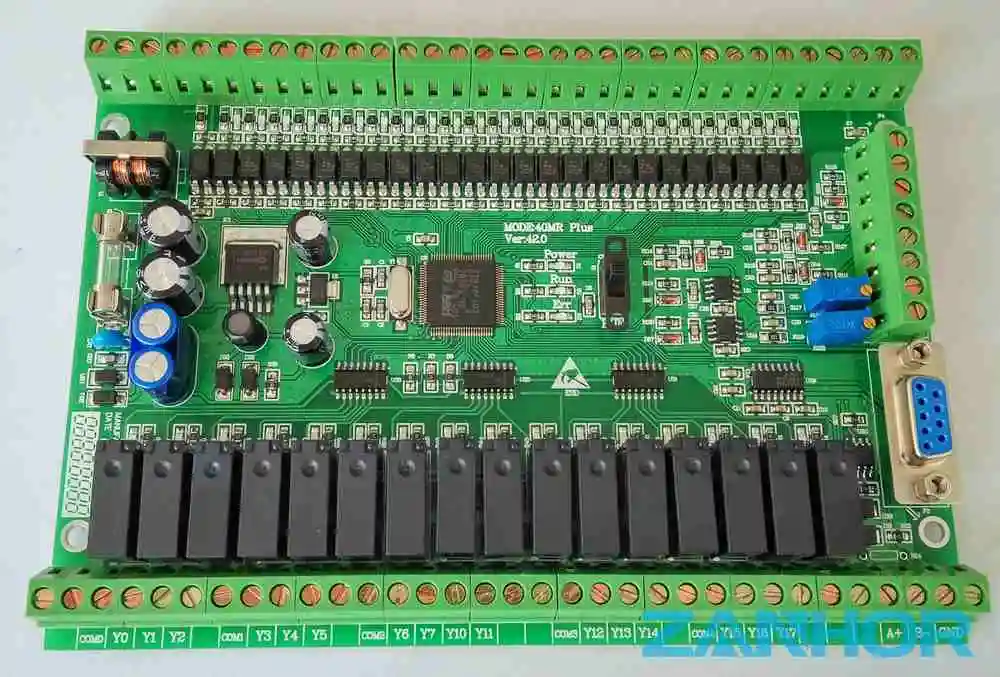 PLC programmable logic controller module motor machine control single board 24 input 16 relay output 4AD 2DA 0~10v online
