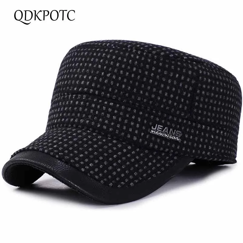 QDKPOTC 2018 осень зима бейсболки мужские уличные хлопковые шапки Snapback утолщенные