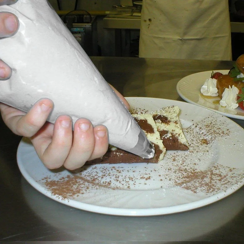 100 шт маленький размер одноразовый мешок для обледенения помадки торт крем для украшения выпечки наконечник инструмент 17X26 см