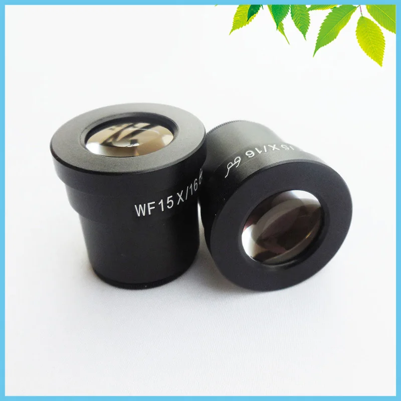 

A Pair Microscope Eyepiece WF15X/16mm Hight Eyepoint Eyepiece Optical Lens for Stereo Microscope with Mounting Size 30mm