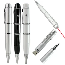 lighting pen USB Flash Drives With leds multi-functional laser pointer Pendrives 8gb 16gb 32gb 64GB Laser Pen drives Gift 4GB
