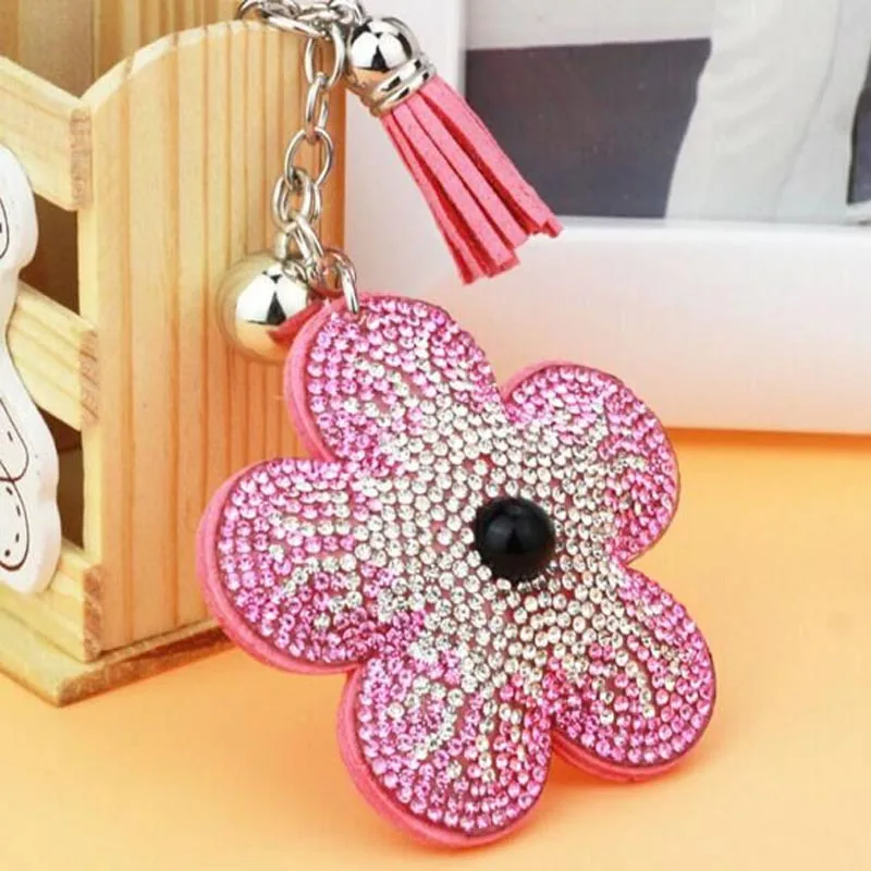 Buy Felyskep Crystal Rhinestone Sun Flower Key Chain