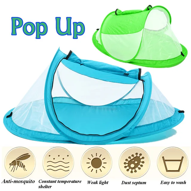 Foldable Crib Netting Baby Bed Portable Pop Up Beach Tent Foldable Crib Netting Baby Bed Portable Pop Up Beach Tent Canopy Sunshade Shelter Anti