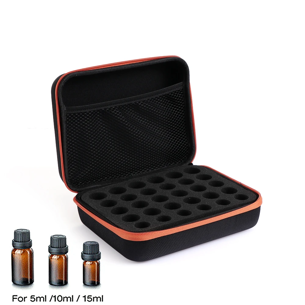 1PC 22*17*7cm 30 Bottles 5 15ml Perfume Storage Bag Essential Oil Case