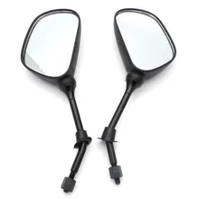 Motorcycle Rear View Mirrors 8mm + 10mm Adapter Screws For GY6 50cc 110cc 125cc 150cc