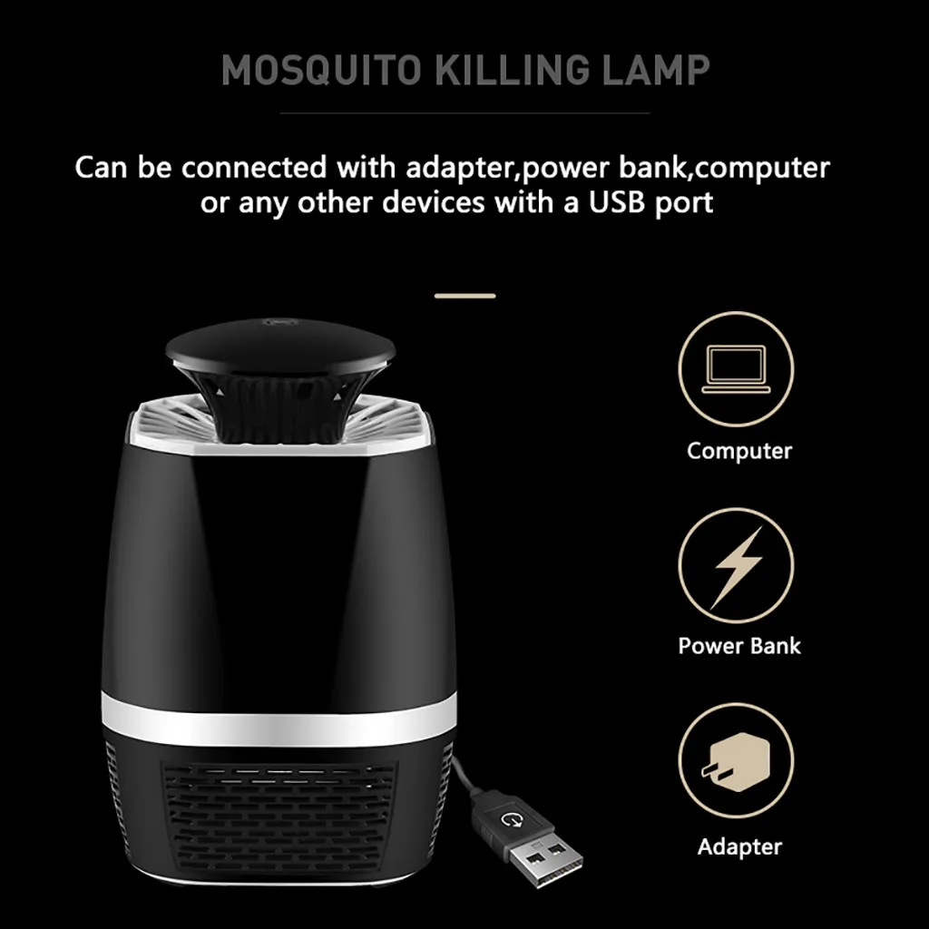 Электрический москитный убийца USB светильник для уничтожения насекомых