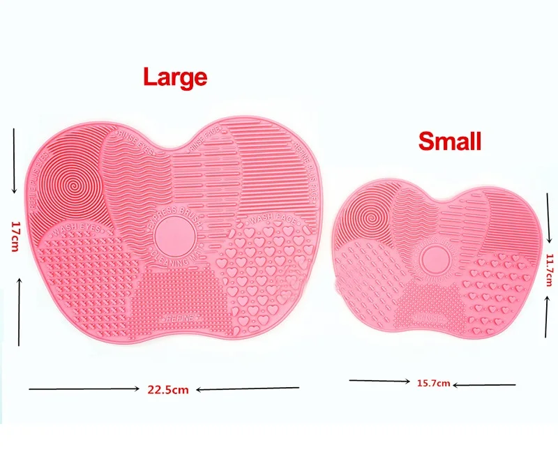 Силиконовый коврик для очистки кистей коврик моющий инструмент для косметического мытье кистей для макияжа основа для теней Макияж Кисть Чистящая накладка доска