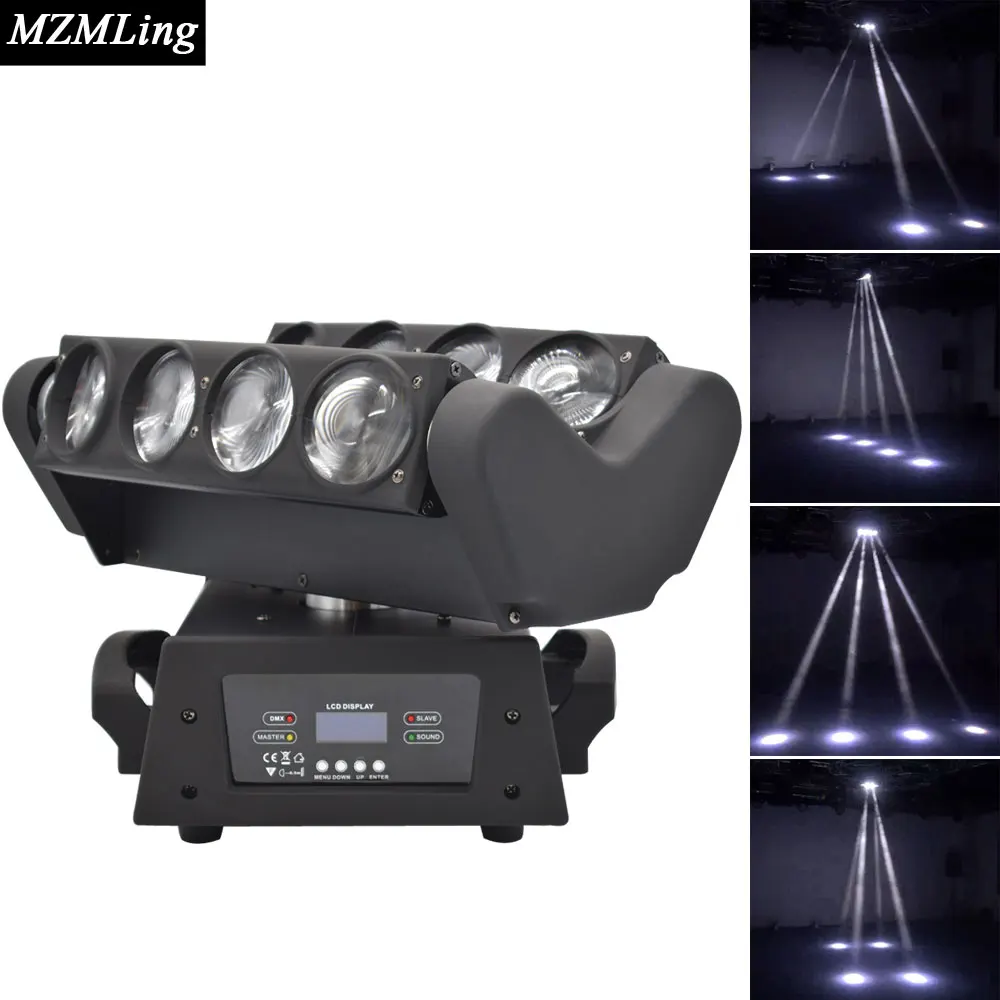 

8x10w White Led Spider Light DMX512 Moving Head Light Professional Beam Light DJ /Bar /Party /Show /Stage Light