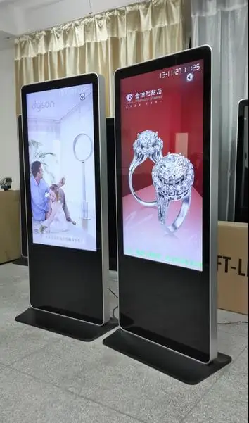 

65 inch floor advertising machine, led LCD wall player, vertical advertising machine HD, LED sign display stand,WIFI,LAN,WAP