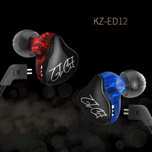 Оригинальный KZ ED12 высококачественные наушники съемный кабель наушники аудио монитор шумоизоляция HIFI Музыка Спорт беруши