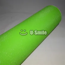 High Quality Apple Green Glitter Sandy Sparkle Vinyl Film Roll Bubble Free For Phone Laptop Ipad Sticker Cover Size:1.52*30M