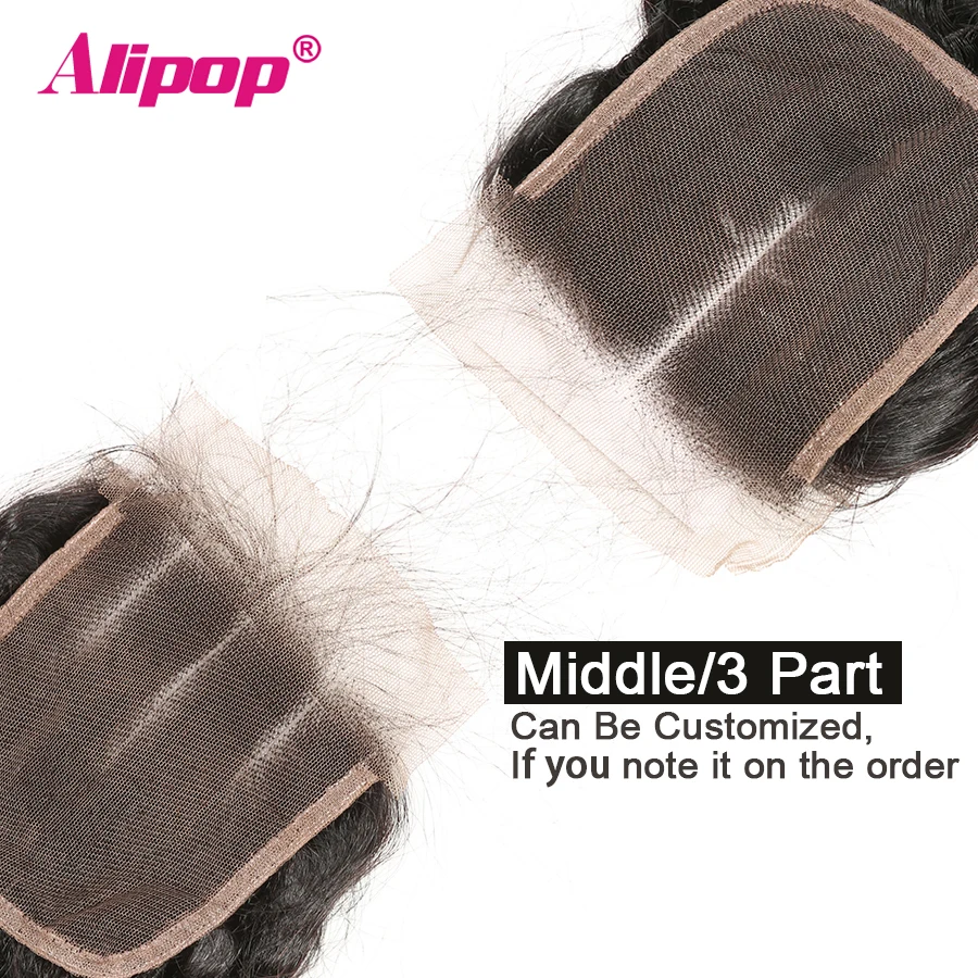 Deep Wave Bundles With Closure Brazilian Hair Weave Bundles Human Hair Alipop Remy Hair 234 Bundles With Closure Free23 Part (9)