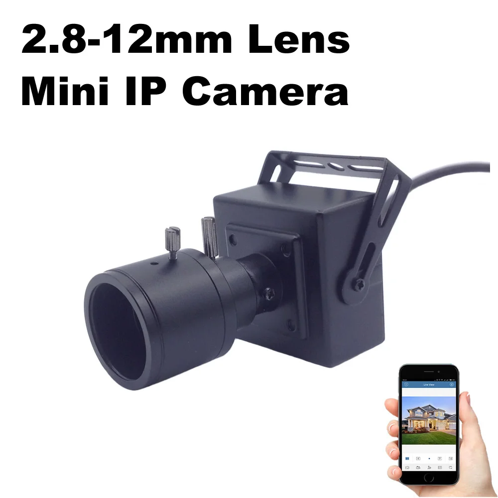 IP Camera Mini Varifocal Lens 2.8 12mm 1080P / 960P / 720P Security