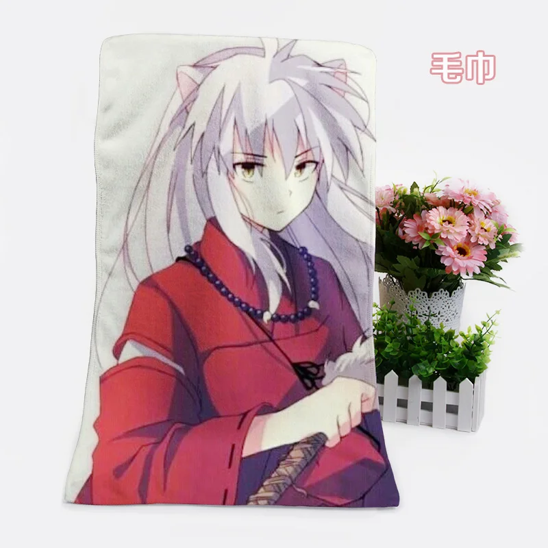 IVYYE 1 шт. Inuyasha Стиль Мода Индивидуальные Аниме банное полотенце s платок мягкое полотенце для лица мультфильм мочалка унисекс Новинка