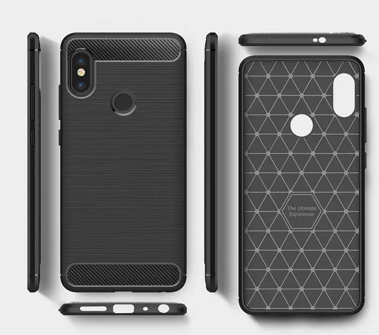 Чехол для телефона Redmi S2 из мягкого ТПУ и углеродного волокна Xiaomi Note 5 4 ГБ 64