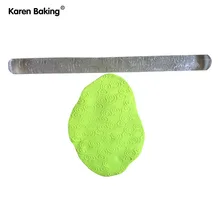 Спиральный Форма облака текстурированный акрил тисненая скалка для украшения тортов- A288