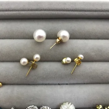 

Women's Fashion Pearl Earrings 2019 New Korean Jewelry Women's Round 952 Silver Needle Earrings Valentine's Day Gift