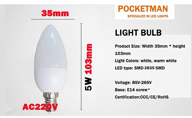 E14 светодиодный светильник 220V AC220V 230V Светодиодный точечный светильник для внутреннего светильник ing Европейский сертификат соответствия ограничениям на использование опасных материалов в производстве электрического и электронного лампа свеча светильник SMD2835 люстра светодиодный светильник лампочка