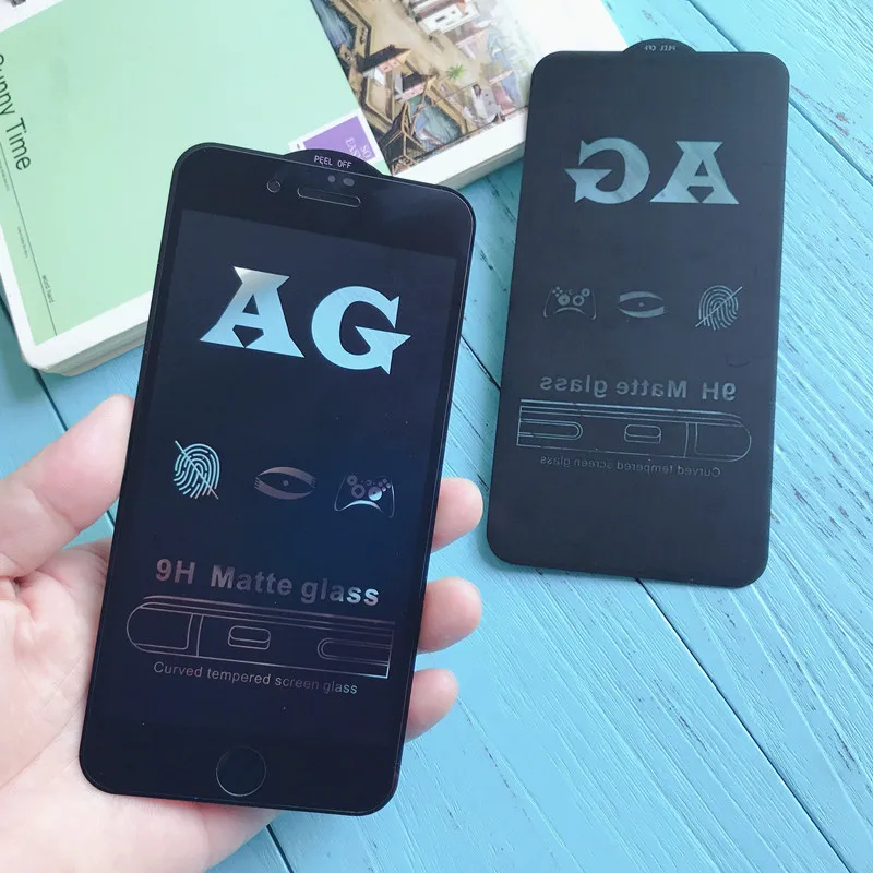 AG 2 шт. 9HD матовое стекло для Iphone 6 6s PLUS XS MAX травление абразивное антибликовое супер