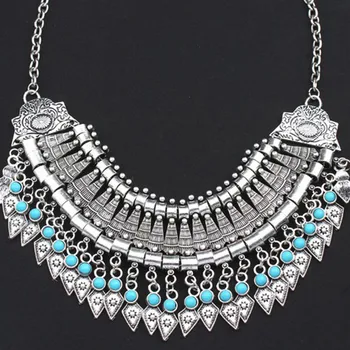 

collares tnicos Crystal boheme chandelier boho necklace ethnic bijoux femme mujer collares grandes etnicos