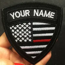 На заказ Вышивка имя патч, 2 шт Персонализированные милитари номер бирка индивидуальный логотип ID для нескольких одежды сумка индивидуальность