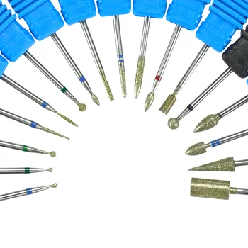 

Corundum Nail Drill Bit Diamond Milling Cutter Burr For Electric Machine Manicure Files Gel Remove Nail Accessory Tool JG01-17-1