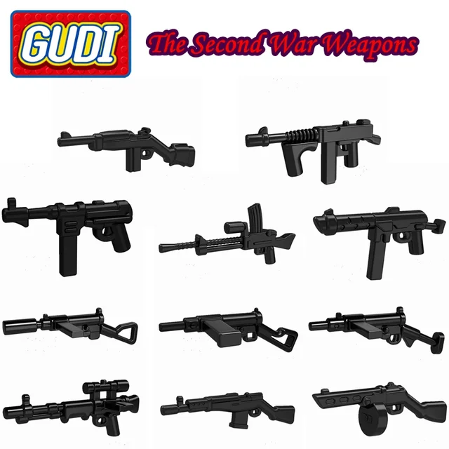 10pcs lot the second war weapons wholesale all kinds of guns for