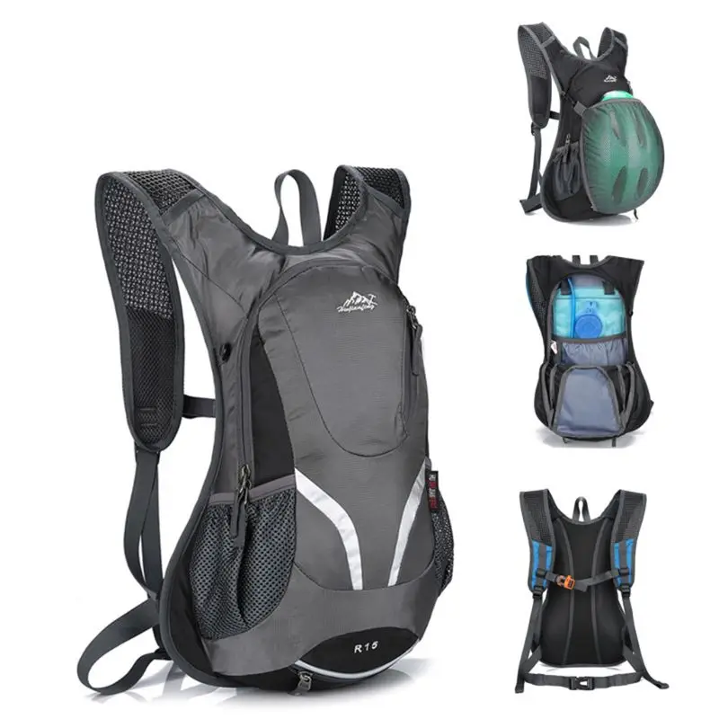 

15L Cycling Backpack with Helmet Holder Lightweight Sports Bag MTB Mountain Bicycle Rucksack