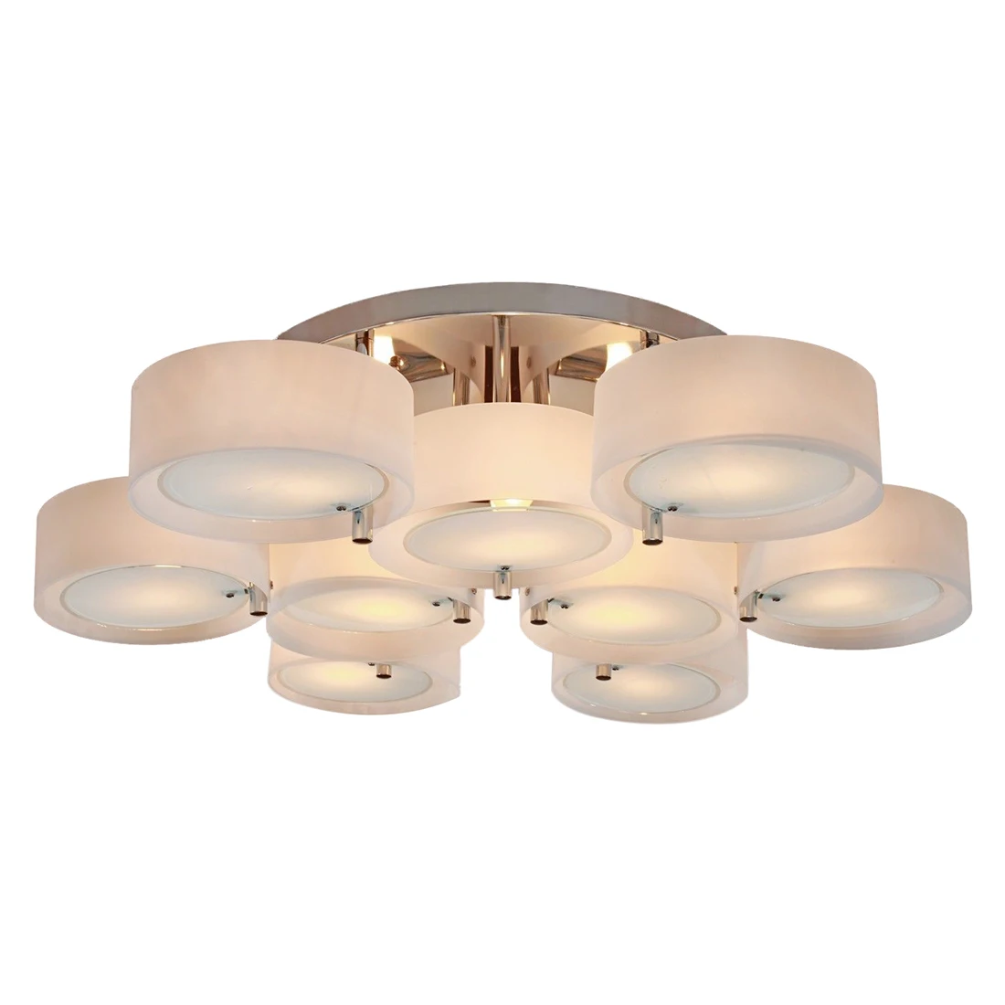 

Modern Ceiling Light Acrylic Chandelier with 9 lights Chrome Finish