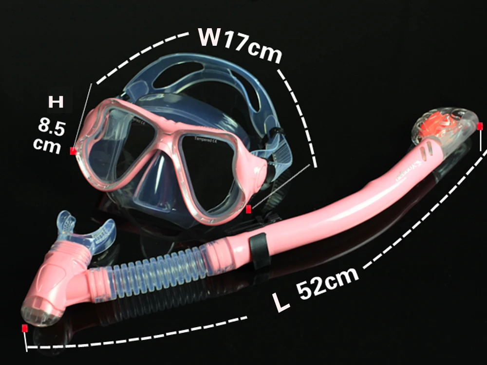 Yoogan фирменный оптический набор для дайвинга для близоруких ныряльщиков из закаленного стекла силиконовая маска для дайвинга для взрослых полная сухая трубка для плавания