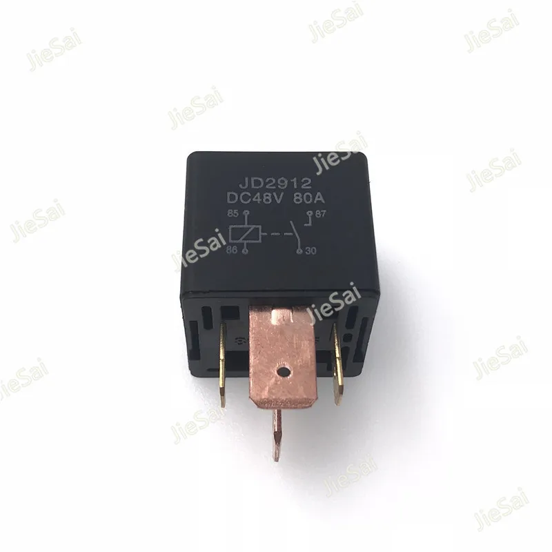 Высокое качество Черный 4 pin 5 pin 80A 12 V/48VDC автомобильное реле и напряжение могут быть настроены