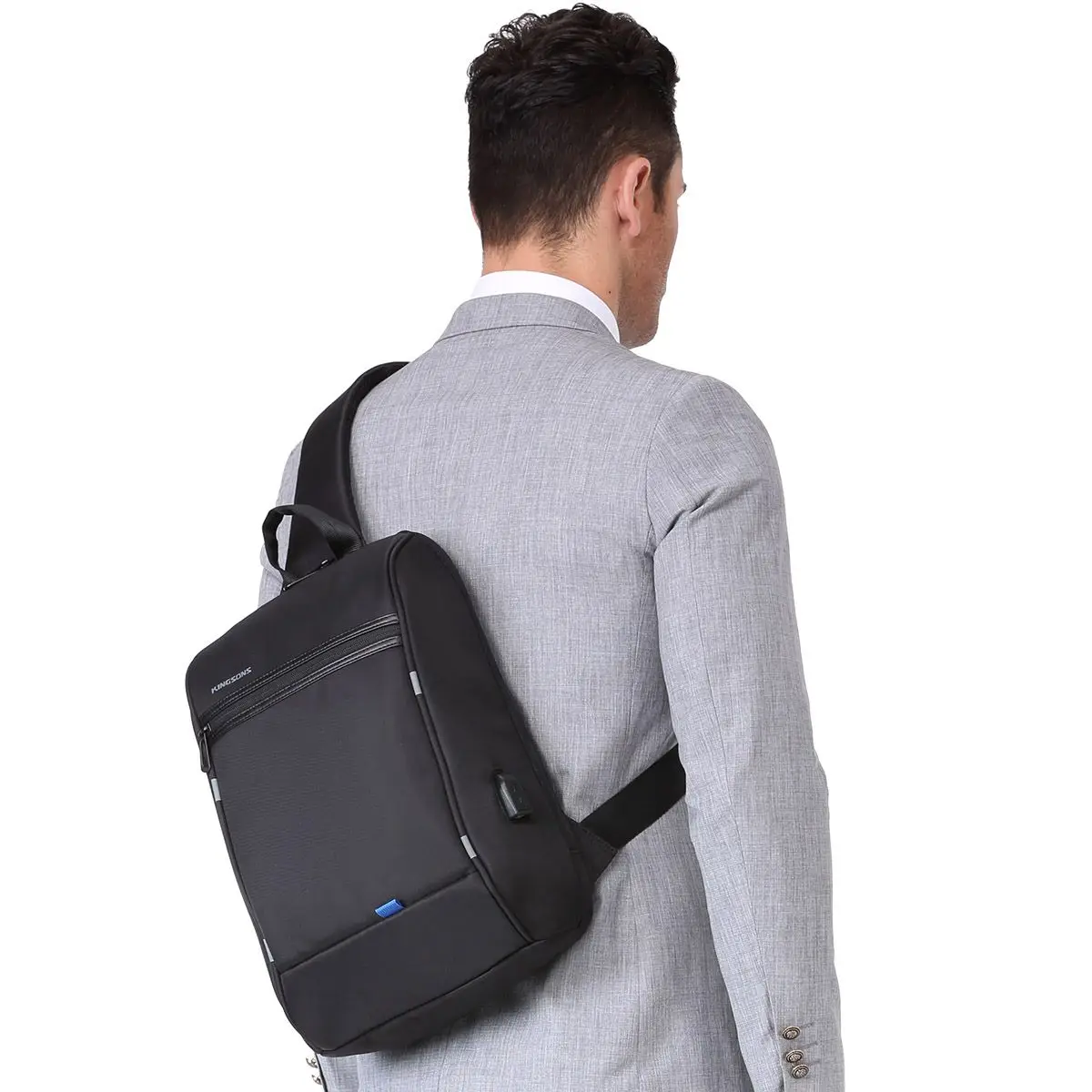 HCH-Kingsons сумки через плечо для мужчин, сумка-мессенджер, нагрудная сумка, Повседневная сумка, противоугонная usb зарядка, сумки на одно плечо